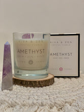 Load image into Gallery viewer, Crown Chakra Candle - Amethyst Crystal