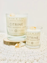 Load image into Gallery viewer, Solar Plexus Chakra Candle - Citrine Crystal