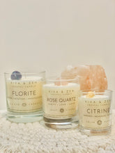 Load image into Gallery viewer, Solar Plexus Chakra Candle - Citrine Crystal