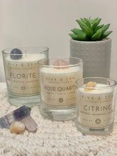 Load image into Gallery viewer, 3rd Eye Chakra Candle - Florite Crystal
