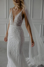 Load image into Gallery viewer, Made With Love - Tommy Lace Beaded - Size 10 Sample Sale Dress
